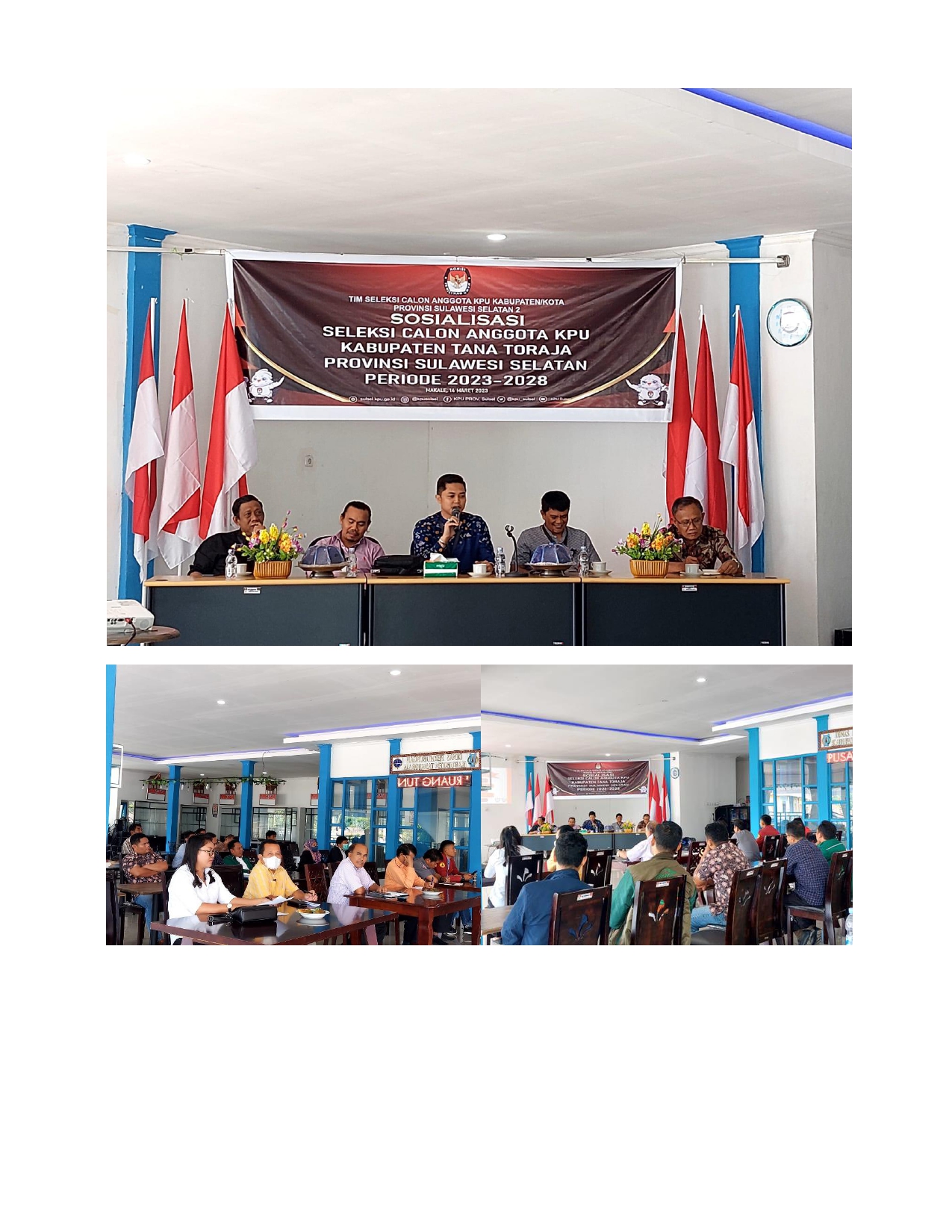Sosialisasi Penerimaan KPU Periode 2023-2028 Kabupaten Tana Toraja,14-03-2023