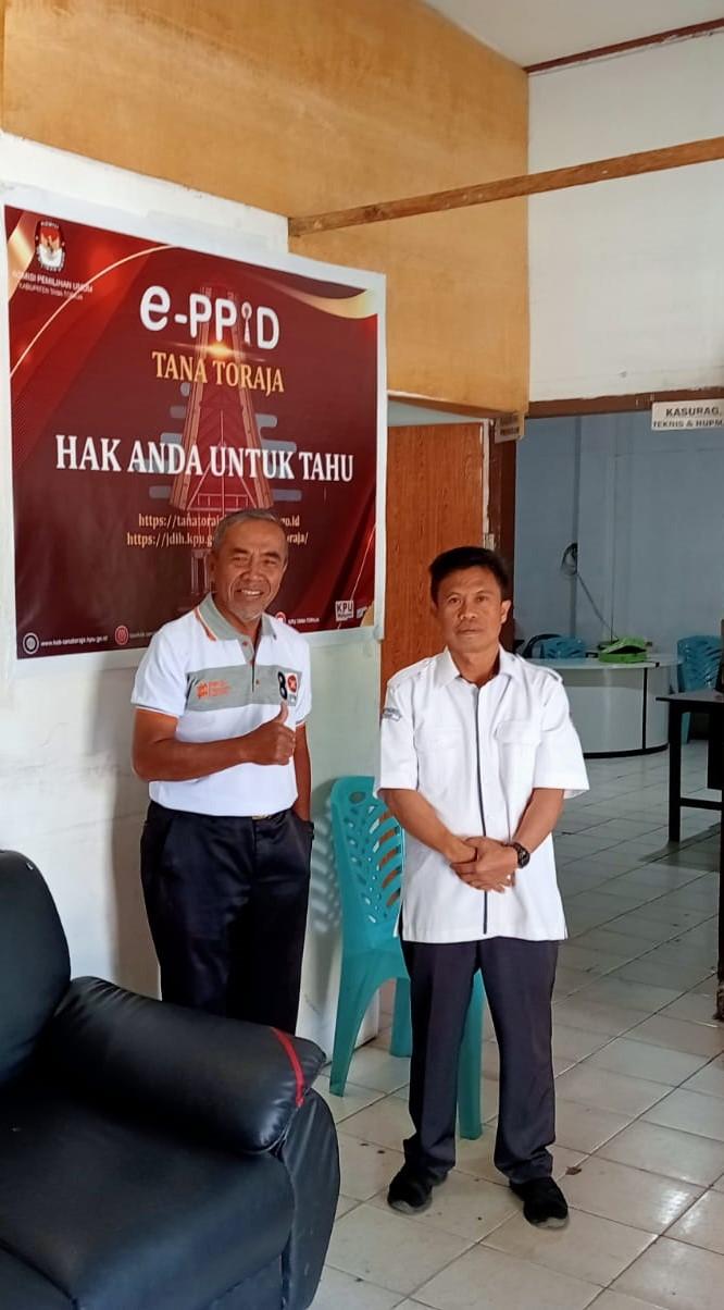 Kunjungan Pengurus baru Partai Keadilan Sejahtera,30-03-2023 di PPID KPU Tana Toraja